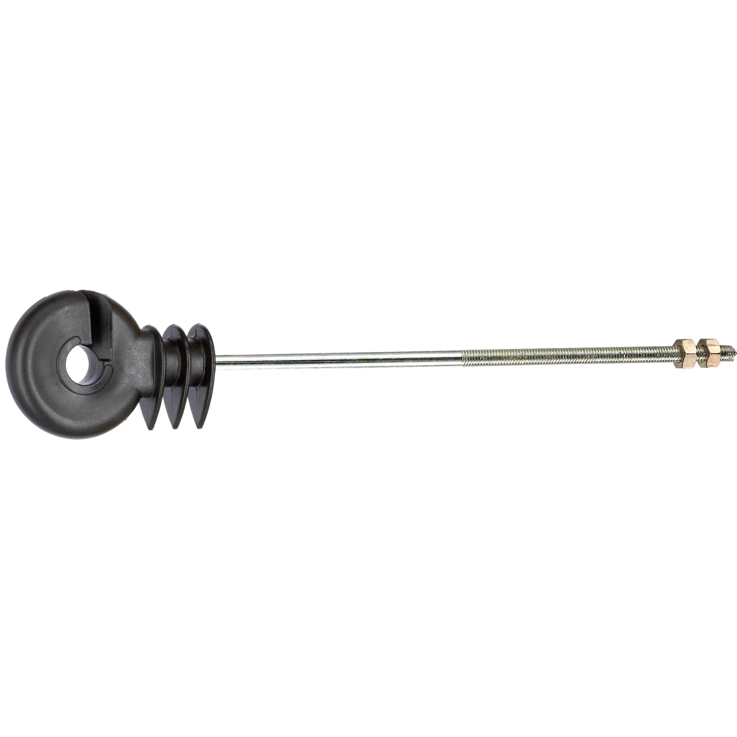 Offset insulator with metric screw for electric fence, 200 mm - NEXON