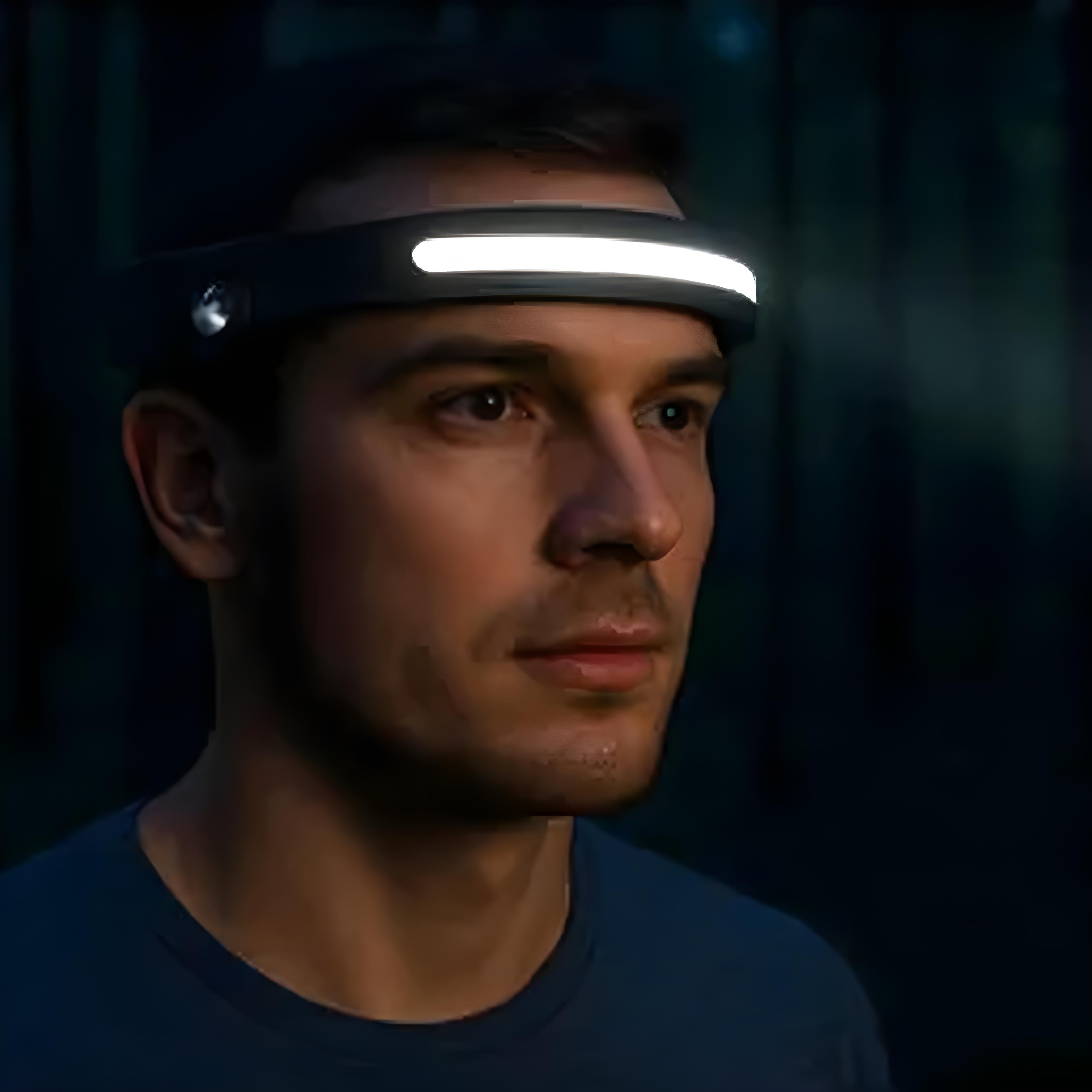 Lampă frontală LED reîncărcabilă cu acumulator 350 lumeni