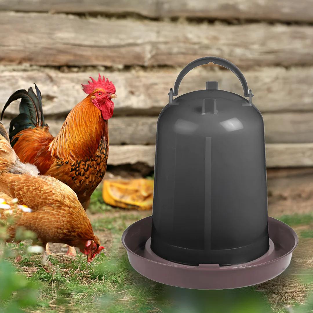 5L recycled plastic drinking bowl for chickens and chicks