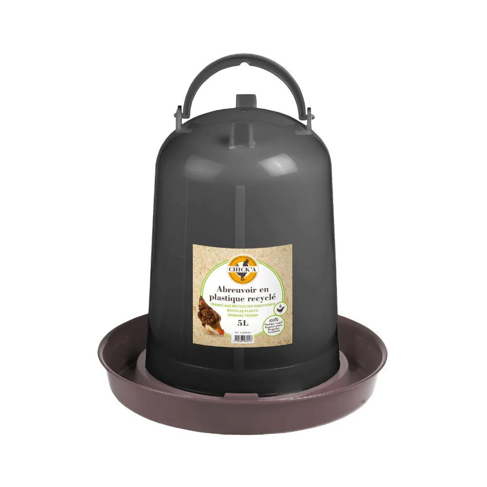 5L recycled plastic drinking bowl for chickens and chicks