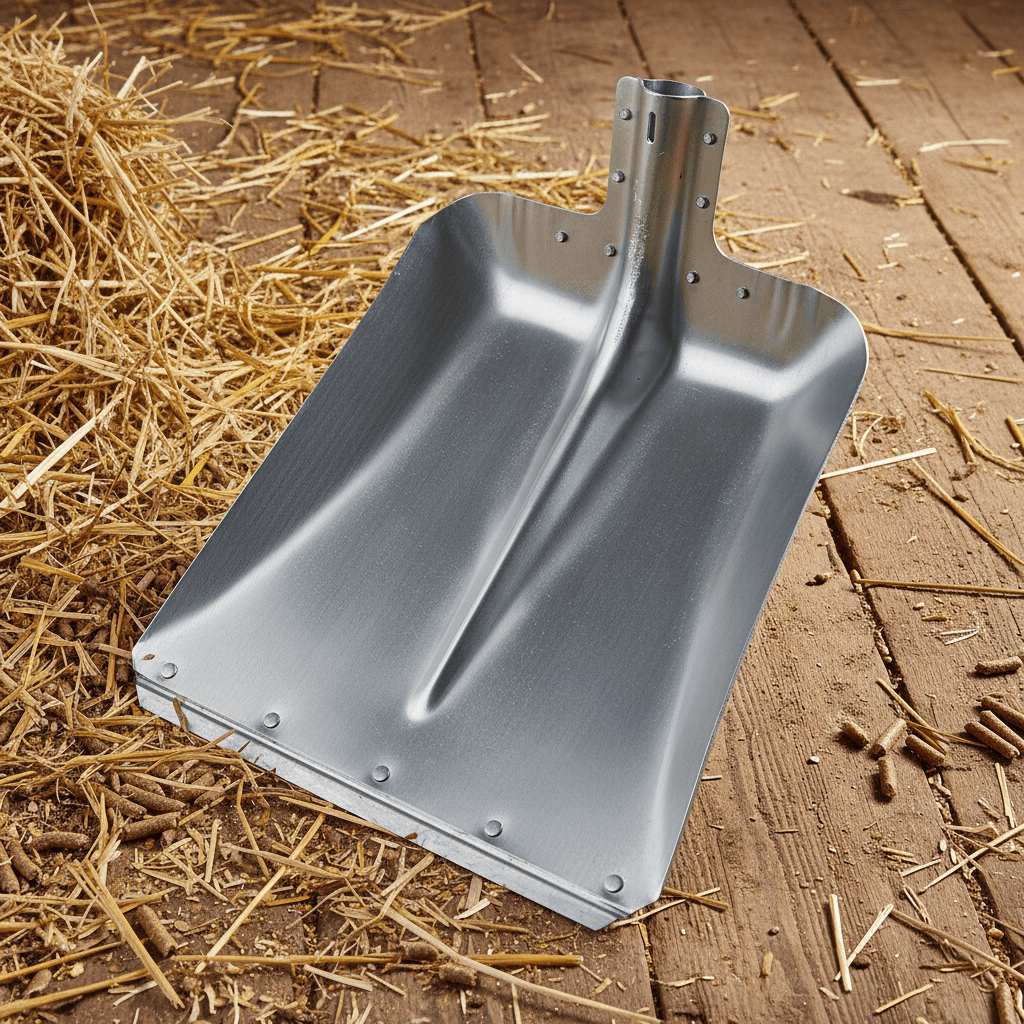 Alumínium lapát 36 cm – horganyzott él, nyél nélkül