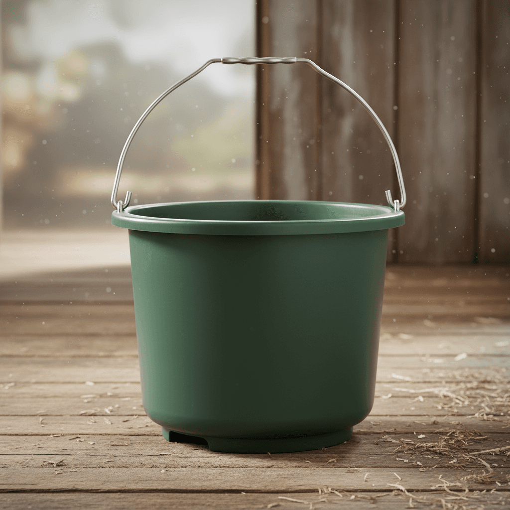 Green bucket 12L – stable and construction use, 33 cm
