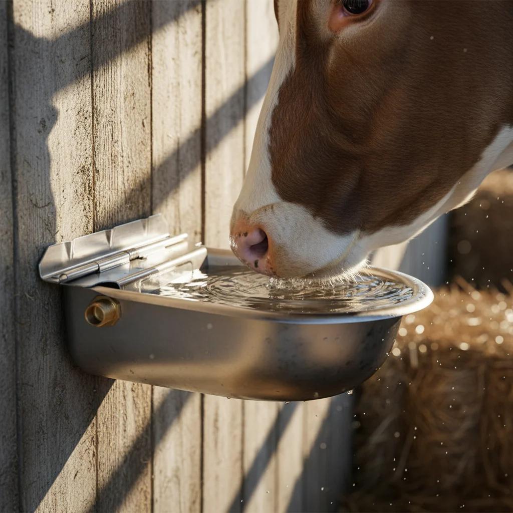 S1098 rozsdamentes acél úszós 2,5 L itató tál