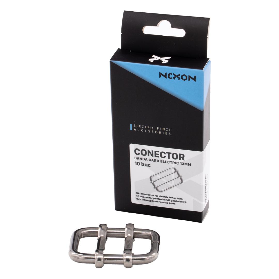 Szalagösszekötő készlet villanypásztorhoz – 13 mm / 20 mm / 40 mm – NEXON - 10 db.