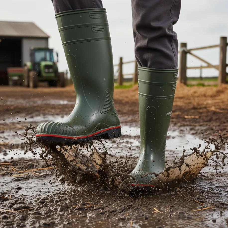 Dunlop Acifort Heavy safety boots with steel toe and midsole