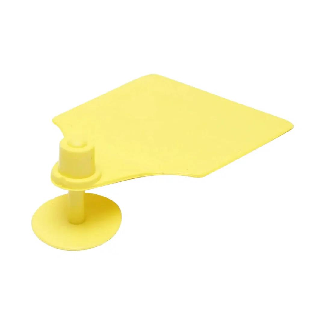 Yellow cattle ear tags, 10 pcs, 64 × 95 mm