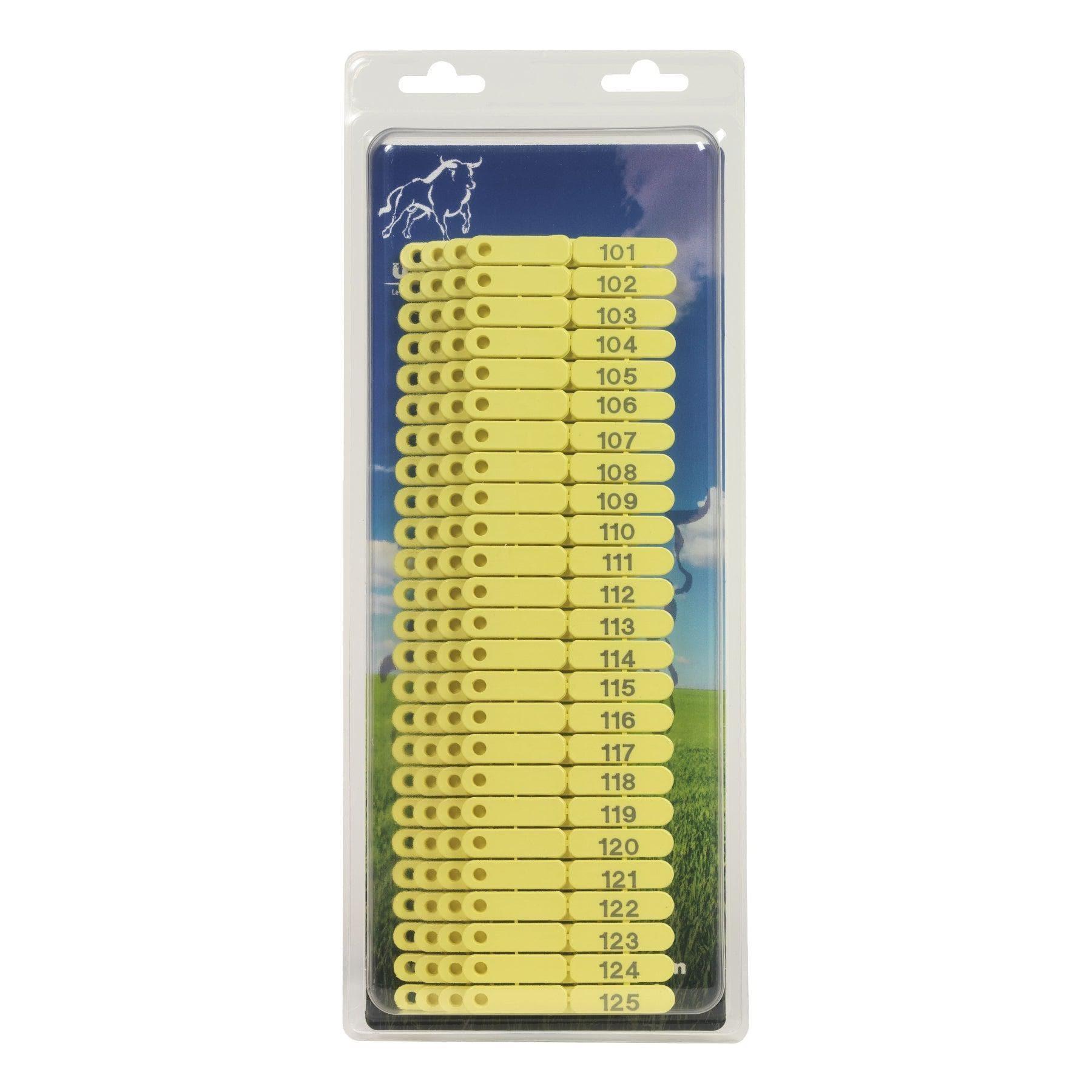 Ear Tags for Sheep, Goats, and Pigs - 100 pcs (Numbers 101-200)