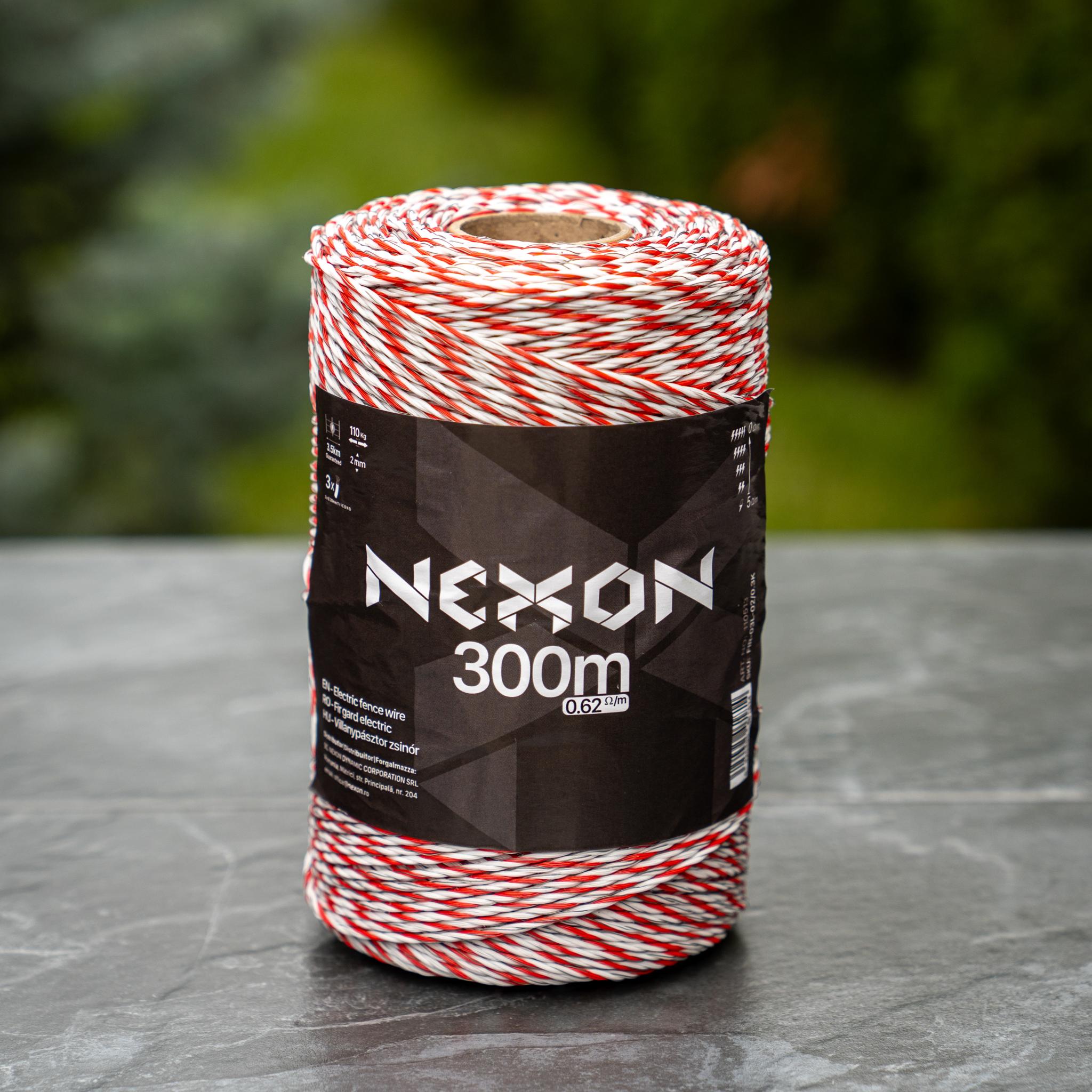 NEXON PROFESSIONAL villanypásztor zsinór, 300 m, 3 fémszál, 110 kg