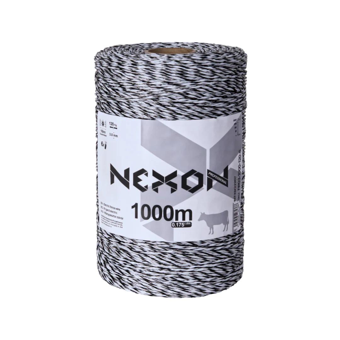 NEXON Electric Fence Polywire 1000m 6 Strands - 120kg