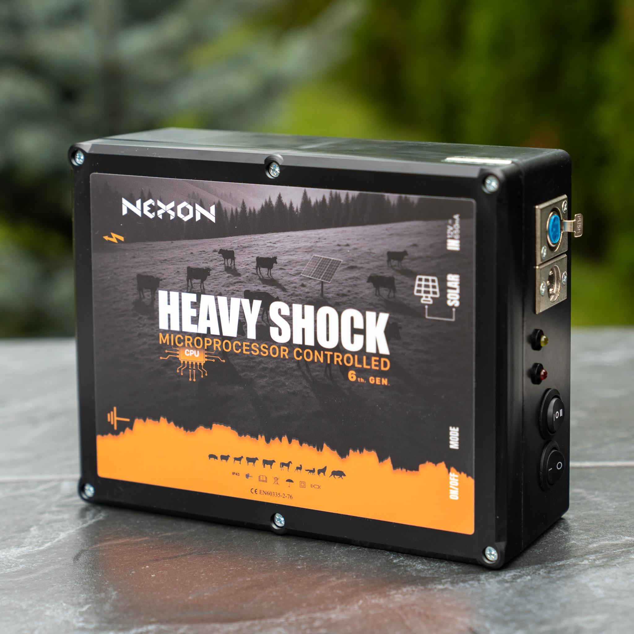Pachet gard electric NEXON HeavyShock PRO 2.5J cu Solar, Fir 1000 m