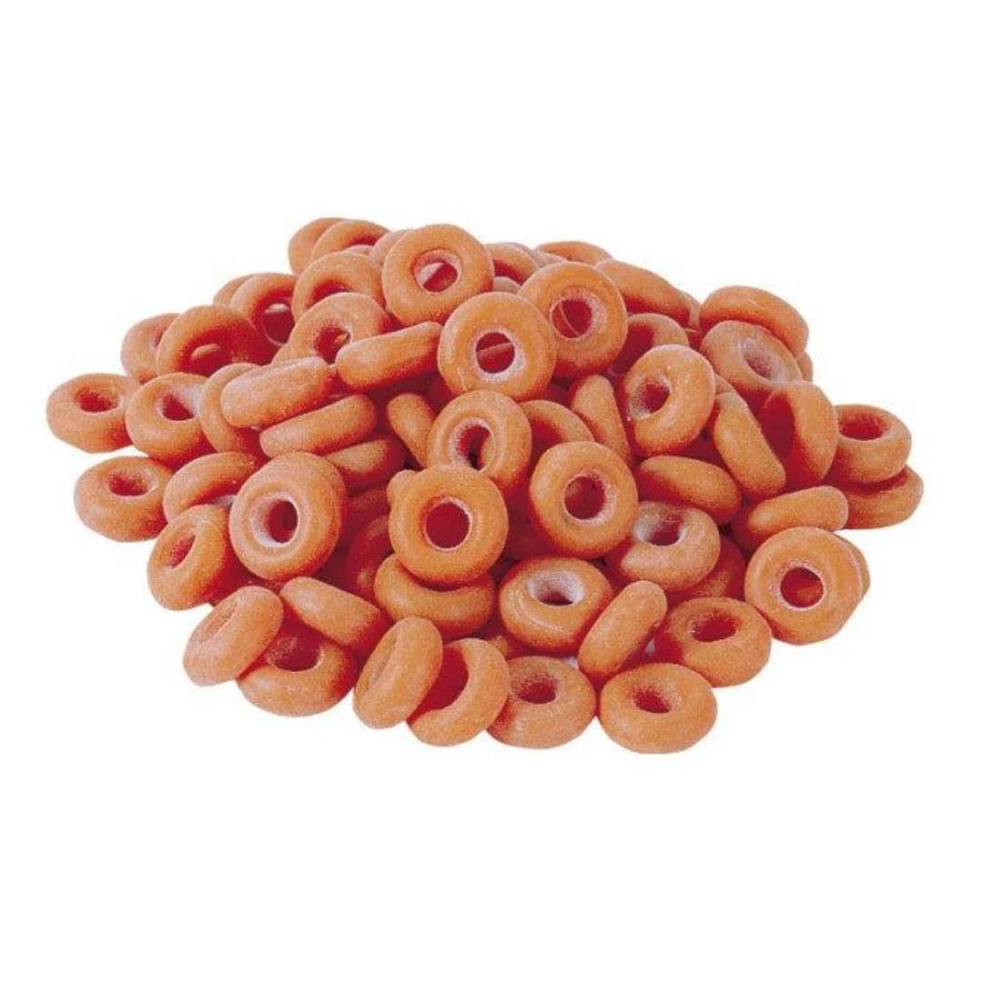 Rubber Castration Rings Orange, Set of 100 pcs