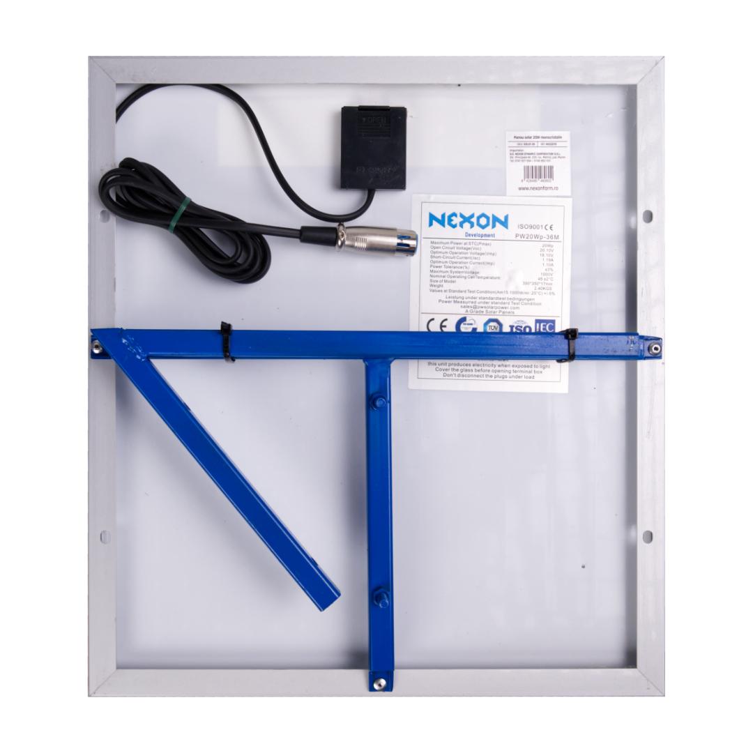 HeavyShock NEXON 20W Napelem tartóval