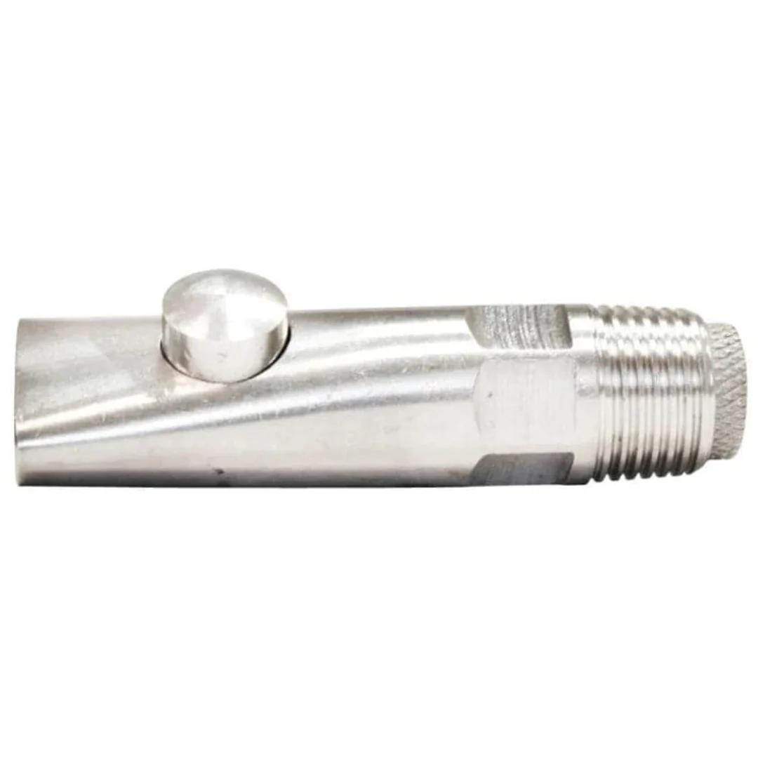 Suzeta din inox cu bila 8x2,1cm adapare porci si vitei