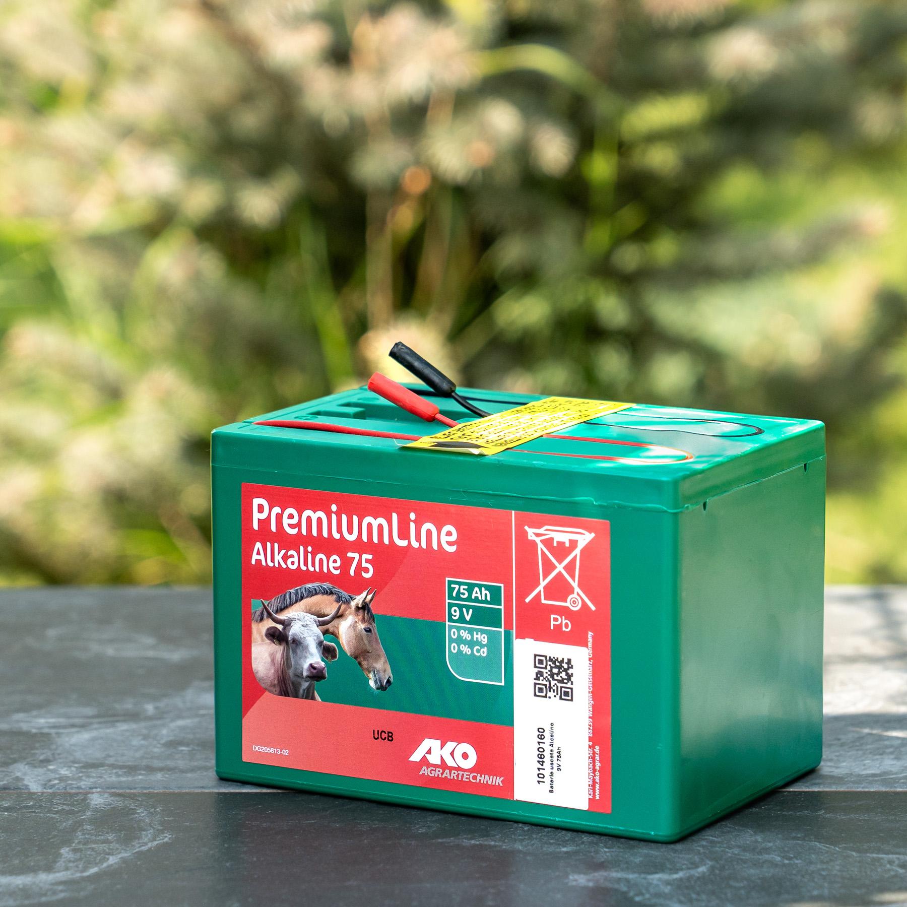9V 75Ah száraz akkumulátor elektromos kerítéshez Alkaline