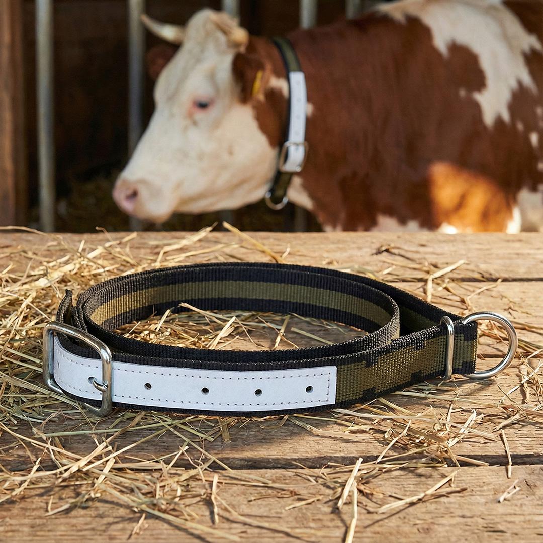 Szarvasmarha rögzítő heveder gyűrűvel – 100 cm × 4 cm