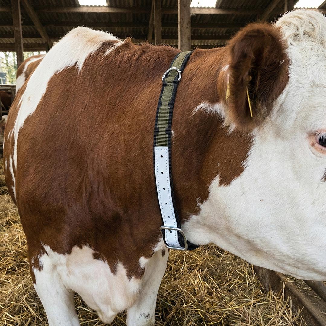 Szarvasmarha rögzítő heveder gyűrűvel – 100 cm × 4 cm