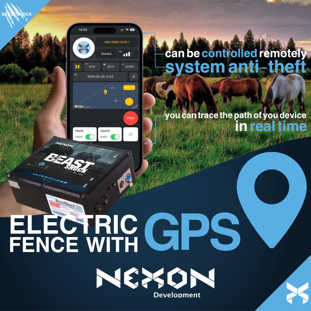 NEXON BeastShock 5th Gen 5.8J GPS electric fence energizer