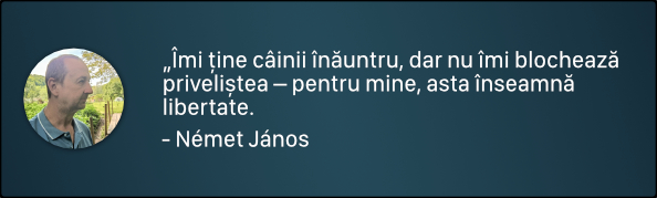 Portretul lui János alături de citatul său despre sistemul BeastShock