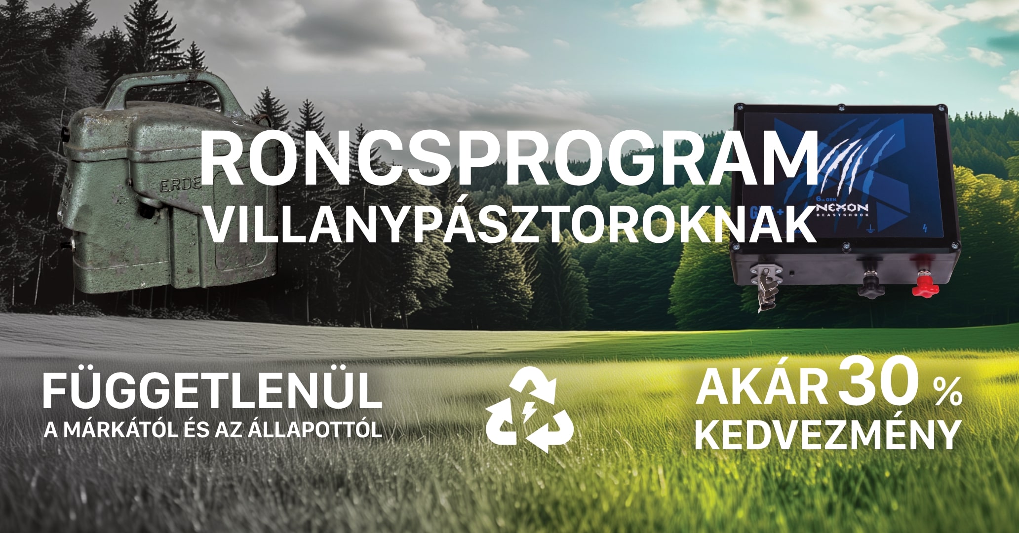 Roncsprogram villanypásztoroknak